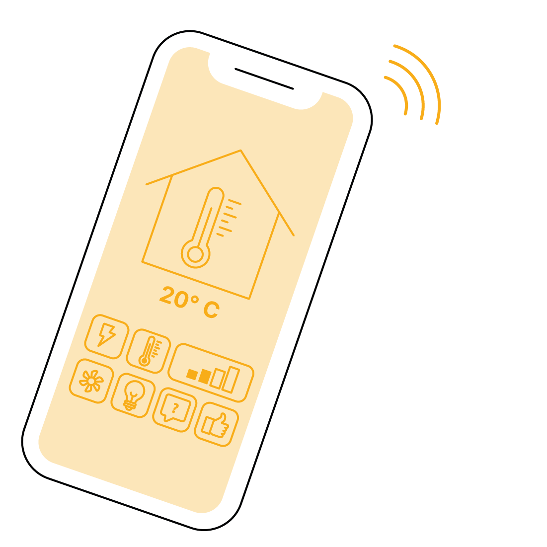 grafische Darstellung eines Smartphones